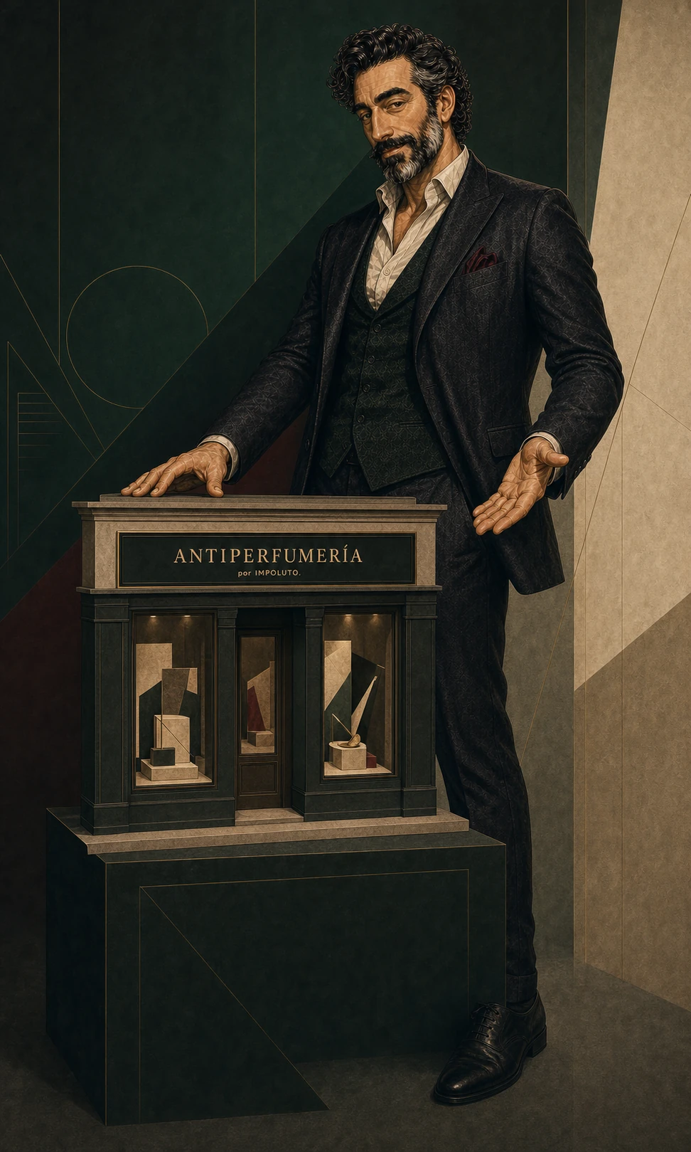 El Antiperfumista presenta una maqueta arquitectónica de la Antiperfumería por IMPOLUTO.